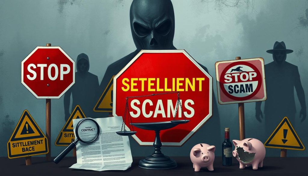 warning signs of settlement scams